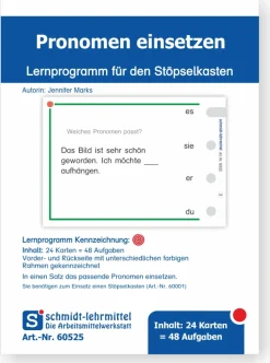 Stöpselkarten 'Pronomen einsetzen'