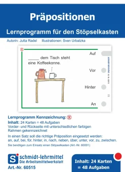 Stöpselkarten 'Präpositionen'
