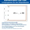 Stöpselkarten Rechnen +, - bis 100