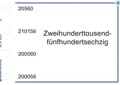 Stöpselkarten 'Rechnen bis 1 Million'