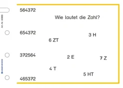 Stöpselkarten 'Rechnen bis 1 Million'