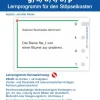 Stöpselkarten 'Weiterschwingen/Verlängern g/k, d/t, b/p'