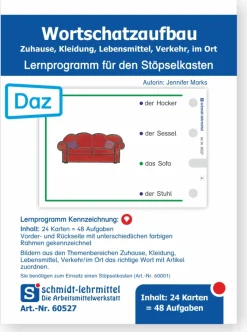 Stöpselkarten 'Wortschatzaufbau' (DaZ)