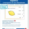 Stöpselkarten 'Wortschatzerweiterung: Adjektive' (DaZ)