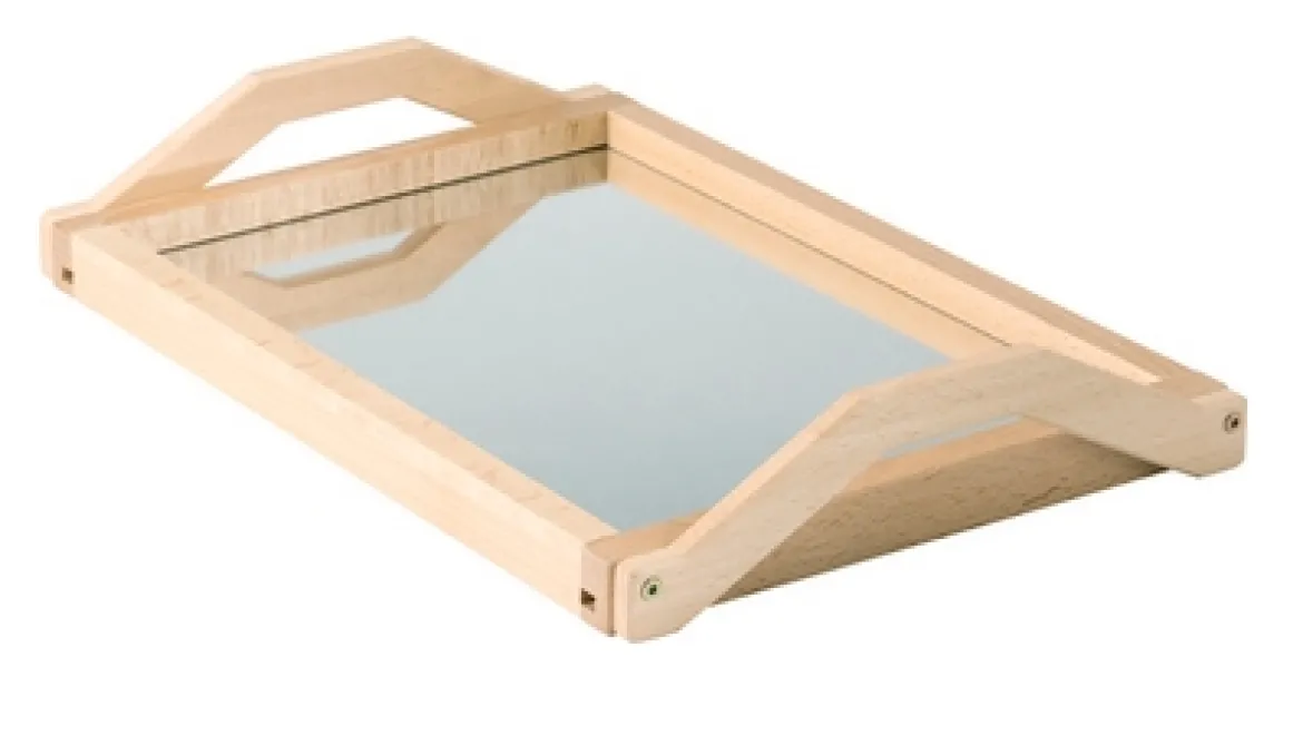 Tablett mit Spiegelboden, ab 5 Jahre