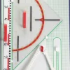 Tafelzeichengeräte Satz II Magneto mit Vollmagnetstreifen aus RE-Plastic° PROFI-linie (165103.M00)