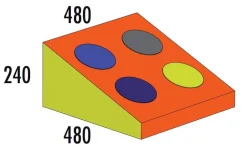 Tast-Keil MEDI rot/orange, 2-4 Jahre