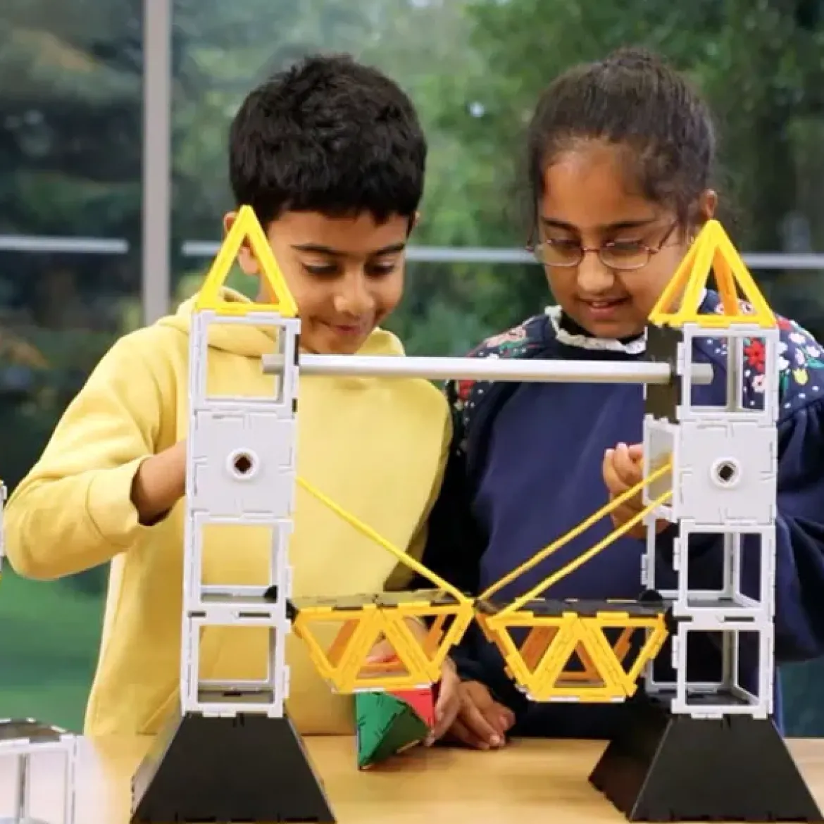 Technik-Konstruktionsset, Original Polydron, Brücken-Bausatz, 322 Teile, für Kinder