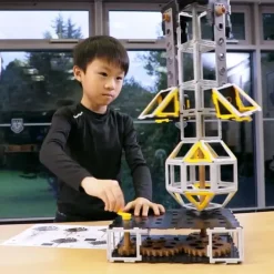 Technik-Konstruktionsset, Original Polydron, Maschinen-Bausatz, 110 Teile, für Kinder