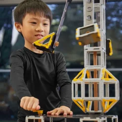 Technik-Konstruktionsset, Original Polydron, Maschinen-Bausatz, 110 Teile, für Kinder