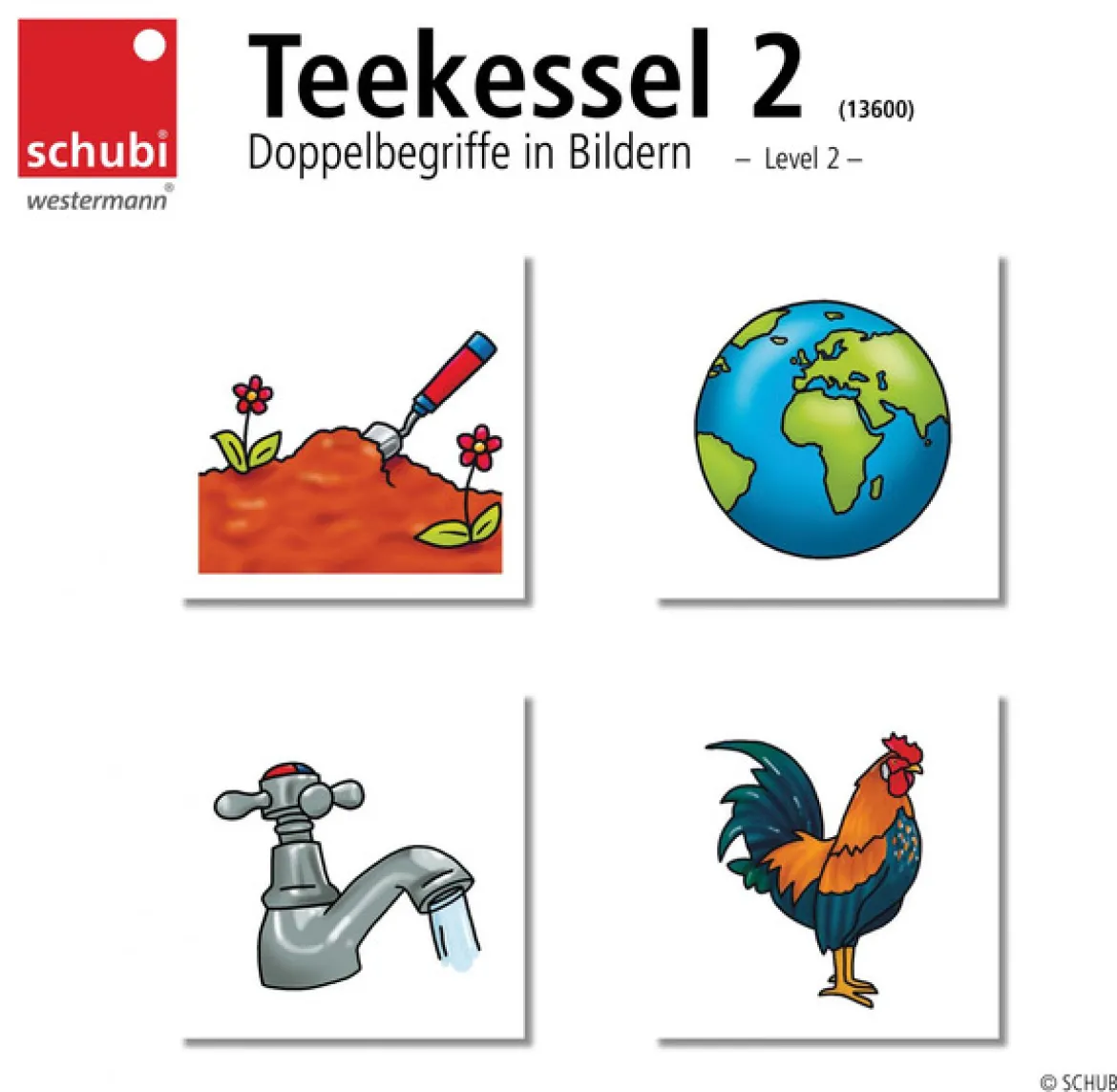 Teekessel 2 - Doppelbegriffe in Bildern - Level 2, ab 6 Jahre