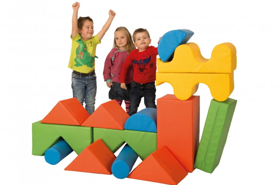 14-teiliger Bausteinsatz MEDI 95-523-16, 2-4 Jahre