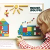 80-teiliges Magnet-Legespiel im Holzkasten, ab 3 Jahre