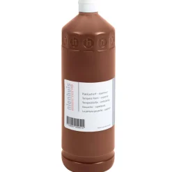 Temperafarbe - premium: braun, 500 ml