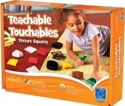 Textile Fühl-Quadrate, 10 Kissen Paare im Stoffbeutel