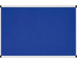 Textiltafel blau mit Alurahmen, 150 x 100 cm