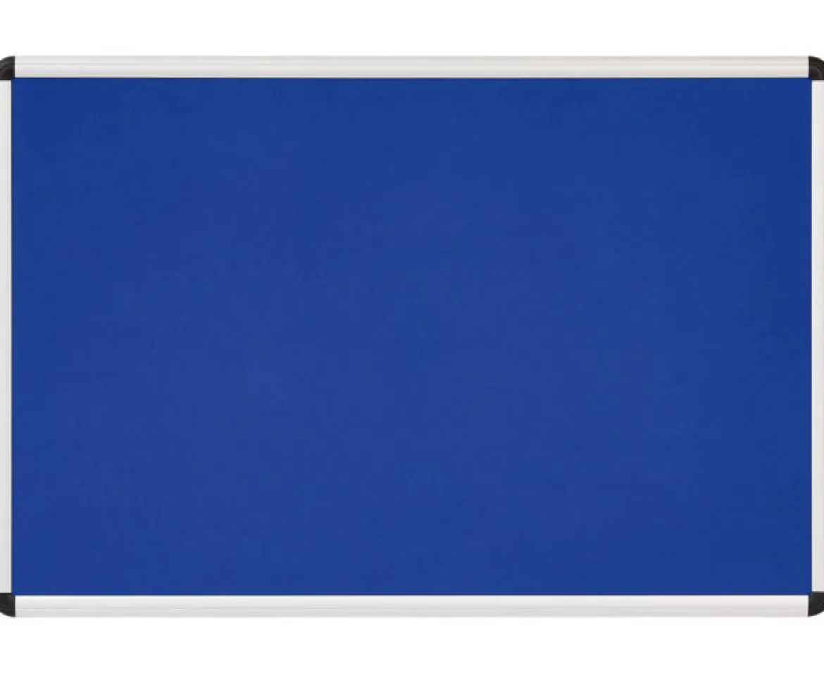 Textiltafel blau mit Alurahmen, 150 x 100 cm