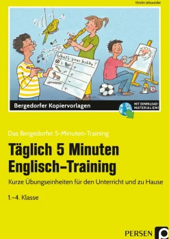 Täglich 5 Minuten Englisch-Training, Kopiervorlagen, Klasse 1-4