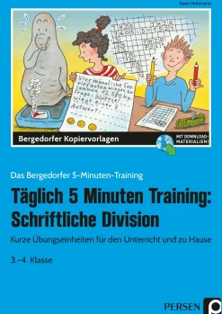 Täglich 5 Minuten Training: Schriftliche Division, Kopiervorlagen, Klasse 3-4