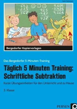Täglich 5 Minuten Training: Schriftl. Subtraktion, Kopiervorlagen, 3. Klasse