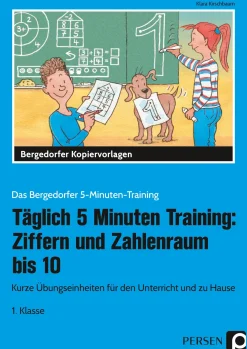 Täglich 5 Minuten Training: Ziffern und ZR bis 10, Kopiervorlage, 1. Klasse