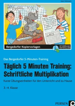 Tägl. 5 Minuten Training: Schriftl. Multiplikation, Kopiervorlagen, Klasse 3-4