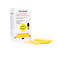 THERABAND Übungsband Dispenser 30 St. x 1,50 m, leicht / gelb