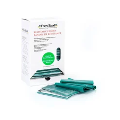 THERABAND Übungsband Dispenser 30 St. x 1,50 m, stark / grün