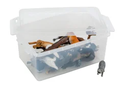 Tierfiguren - Nordamerikanische Tiere, 12 Teile in Kunststoff-Box, 2-7 Jahre