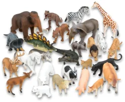 Tierfiguren, 26 Tiere in Kunststoff-Box, ab 3 Jahre