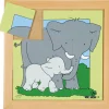 Tier-Puzzle Mutter und Kind - Elefant