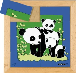 Tier-Puzzle Mutter und Kind - Panda, ab 3 Jahre