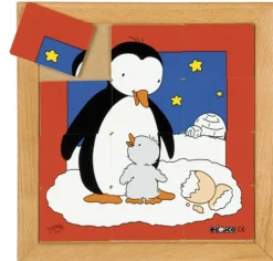 Tier-Puzzle Mutter und Kind - Pinguin, ab 3 Jahre