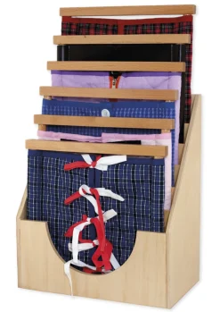 TimeTEX Anziehrahmen-Set, 6 Hartholz-Rahmen mit stabiler Box