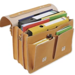 TimeTEX Büchertasche Probata XXL, ranger (dunkelbraun), Sattelleder