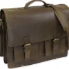 TimeTEX-Büchertasche Selecta Classic, ranger, Sattelleder