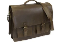 TimeTEX-Büchertasche Selecta Classic, ranger, Sattelleder