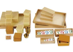 TimeTEX Goldenes Perlenmaterial, Komplettsatz aus Kunststoff