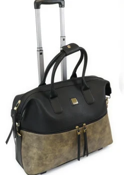 TimeTEX Handtaschen-Trolley Bella, schwarz-gold