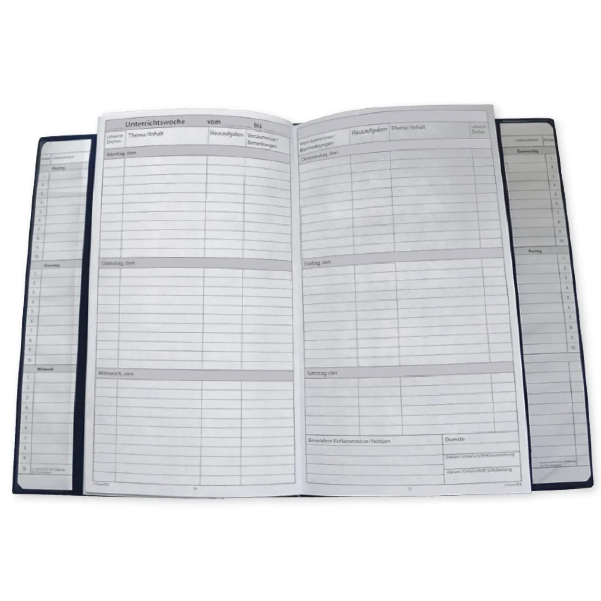 TimeTEX Klassenbuch A4-Plus, mit PU-Einband rot (10 Stück)