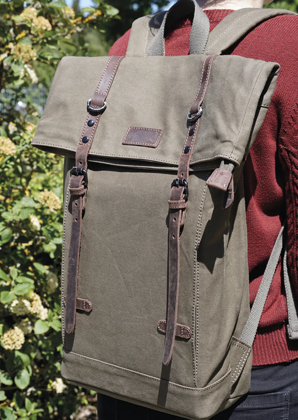 TimeTEX Lehrer-Rucksack Sacci Trend, olivegrün
