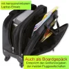 TimeTEX Universal-Trolley Quadriga II mit 4 Rollen, rot