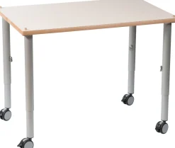 Tisch für Sandexperimentierwanne für den Kindergarten, 100 x 65 cm, höhenverstellbar 59-76 cm