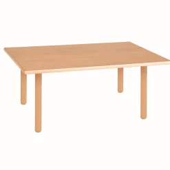 Tischplatte rechteckig: Buche - 118 x 75 x 2 cm