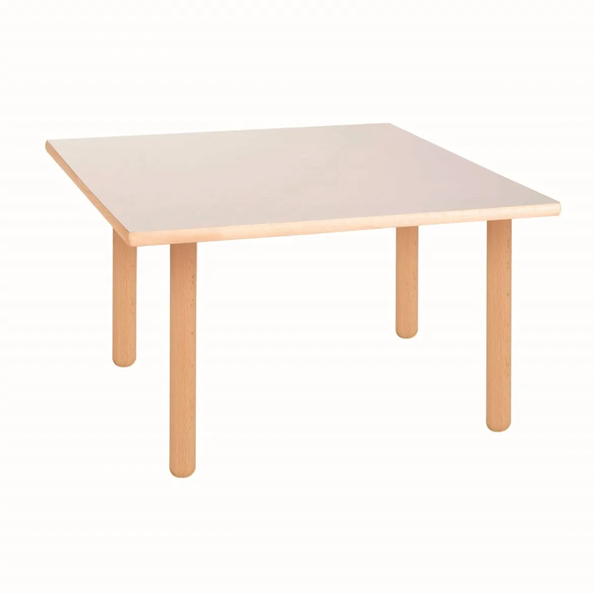 Tischplatte viereckig: milchweiß - 64 x 64 x 2 cm