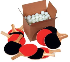 Tischtennis-Gruppenset, 154 Teile für 10 Schüler