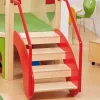 Tobini Treppe rot mit Seitenschutz