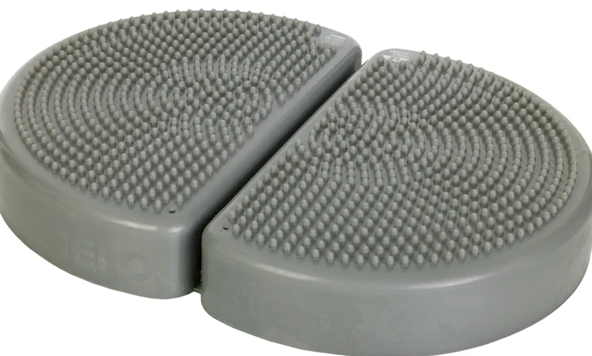 TOGU® Aero Step XL, silber, mit Übungsposter