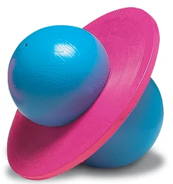 TOGU® Moonhopper blau/pink, Hüpfball für Kinder bis 45 kg, ab 4 Jahre