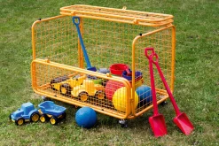 TopPlay Gitterwagen für Bälle und Sportmaterial, mit Rollen